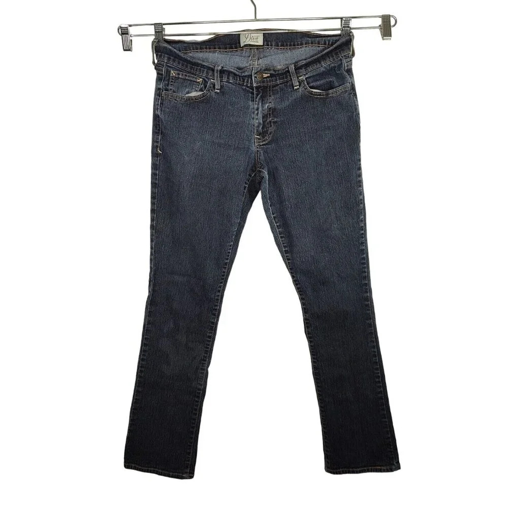 Old Navy The Diva Denim Slim Straight Jeans Women Size 10 Reg Blue Medium Wash